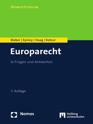 cover image of Europarecht